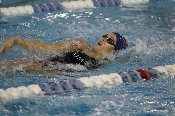 UMW Men's and Women's Swimmer Gain Leads in CAC Swimming Championships