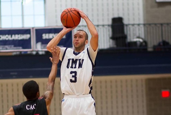 Riester Scores 1,000th Point, Captures MOP Award as UMW Men Top Eastern Mennonite, 77-64, for Hampton Inn South Tipoff Title