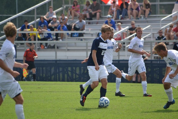 Eagles Rally to Defeat Wesley, 2-1 in Double Overtime