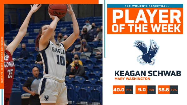 Keagan Schwab Named C2C Women's Basketball Player of the Week