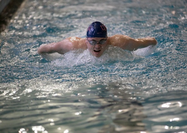 UMW Men's Swimming Completes Day One at CAC Championships in First